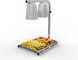 thumbnail of METRO Professional Dubbele infrarood warmtelamp GWL2000, aluminium, 500 W, in hoogte verstelbaar, temperatuurbereik: 65-85°C, zilver