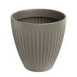 thumbnail of WellHome - Blumentopf aus rotationsgeformtem Kunststoff 56L Ø48x48cm in farbe Mokka - Latia Round MIDL