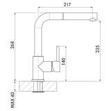 thumbnail of Naber Arco 2, Einhebelmischer, chrom, Hochdruck 5011252