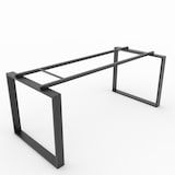 thumbnail of Oficit. Mesa de oficina y hogar. Estructura Marco Cerrado negro, con tablero haya. Fabricado en España. Medidas: 140x80cm (largo x ancho)