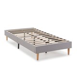 thumbnail of Base tapizada Aura 90x190 cm  Gris Claro, 30 cm Altura