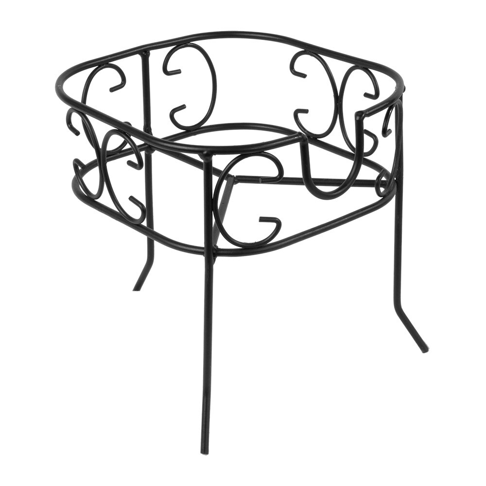 Garcia de Pou 1 Unités - Piédestal Pour Code 215.56 'Waki Glass' 16,5X16,5X16,4 Cm Noir Metal