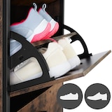 thumbnail of tectake Schoenenkast - Industrieel hout donker, rustiek, 81 cm - 404539