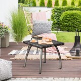 thumbnail of Outsunny Tavolino in Rattan Sintetico da Esterno e Giardino Grigio