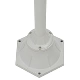 thumbnail of vidaXL Garten-Pollerleuchte E27 220 cm Aluminium 2-Laterne Weiß