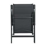 thumbnail of SVITA tuinstoelen Hoge rugleuning Opvouwbaar Verstelbare stoel Set van 2 Aluminium Antraciet