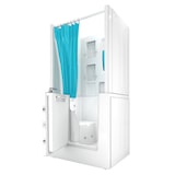thumbnail of Seniorendusche und Kombination Wanne mit Whirlpool S02D-WP-B-L 100x78x205cm