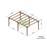 thumbnail of Pérgola de Madera Laminada Sitges (Maderland) - Gardeneas