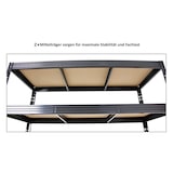 thumbnail of PROREGAL Mega Deal 4x Profi Schwerlastregal Rhino | HxBxT 180x160x60cm | 4 Spanplatten-Ebenen 16mm | Fachlast 500kg | Schwarz