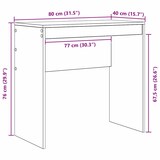 thumbnail of vidaXL Schreibtisch Sonoma-Eiche 80 x 40 x 76 cm
