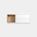 thumbnail of KLAST Mueble recibidor flotante en madera color blanco y natural Hazan