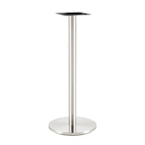 thumbnail of Lote de 2 bases de mesa BENAGIL, altas, acero inoxidable, base 45cm de diámetro, altura 110cm