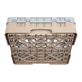 thumbnail of CAMBRO - 25S318-184 - Cesta de lavado 25 comp. 1 altura - 8,7 cm Ø máx. - alt. máx. 9,4 cm - 50 x 50 x 14,3 cm - Beige