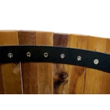 thumbnail of Pflanzkasten HWC-L24, Pflanzkübel Blumentopf Blumenkasten, rund 50x34cm Outdoor Akazie Holz MVG-zertifiziert, braun