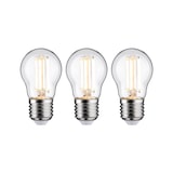 thumbnail of Paulmann Eco-Line Filament 230V LED Tropfen E27 3er-Set  80 mm 525lm 2,5W 3000K  Klar 29215