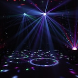 thumbnail of BC-4 Pilzkopf 6-farbig Diskokugel LED Effekt - RGBW + Orange +UV - drehend