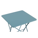 thumbnail of METRO PROFESSIONAL Bistroset klappbar Trigo, 3-tlg., Stahl, 1 Esstisch, 2 Stühle, Baby blau