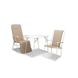 thumbnail of BEST Chiemsee – Klappstuhl hohe Rückenlehne - Beige - White