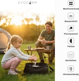 thumbnail of EVOCAMP Faltbare Spülschüssel, 8,5 L, Wasserdicht und hitzebeständig, Schwarz, Platzsparend und hygienisch