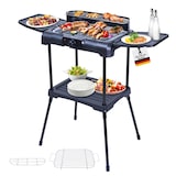 thumbnail of Sommertal BBQ231 Elektrogrill | Balkongrill | 2200W | 2in1 Tischgrill mit Standfuß | Stufenloser Temperaturregler