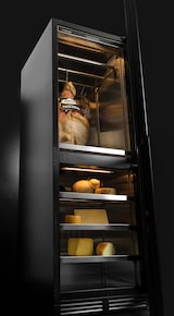 thumbnail of 2-Zonen-Kühlschrank für Wurst und Käse, doppelte Temperatur 0/+20 °C, LED-Beleuchtung, automatische Abtauung, 59,5×70×180,4 cm, Modell SF180INOX