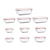 thumbnail of Menastyl - Set 10 boites hermétiques clémentine en verre avec couvercle