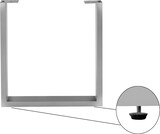 thumbnail of Tischgestell 2er Set Roheisen lackiert 70x10x74 cm silber U-Gestell