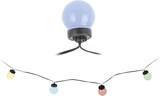 thumbnail of LED-Girlande, feste Kugelbirnen für den Außenbereich, mehrfarbig (sanfte Farben), 20 LEDs, 12,5 m