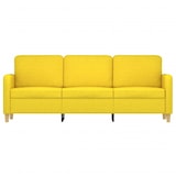 thumbnail of vidaXL 3-Sitzer-Sofa Hellgelb 180 cm Stoff