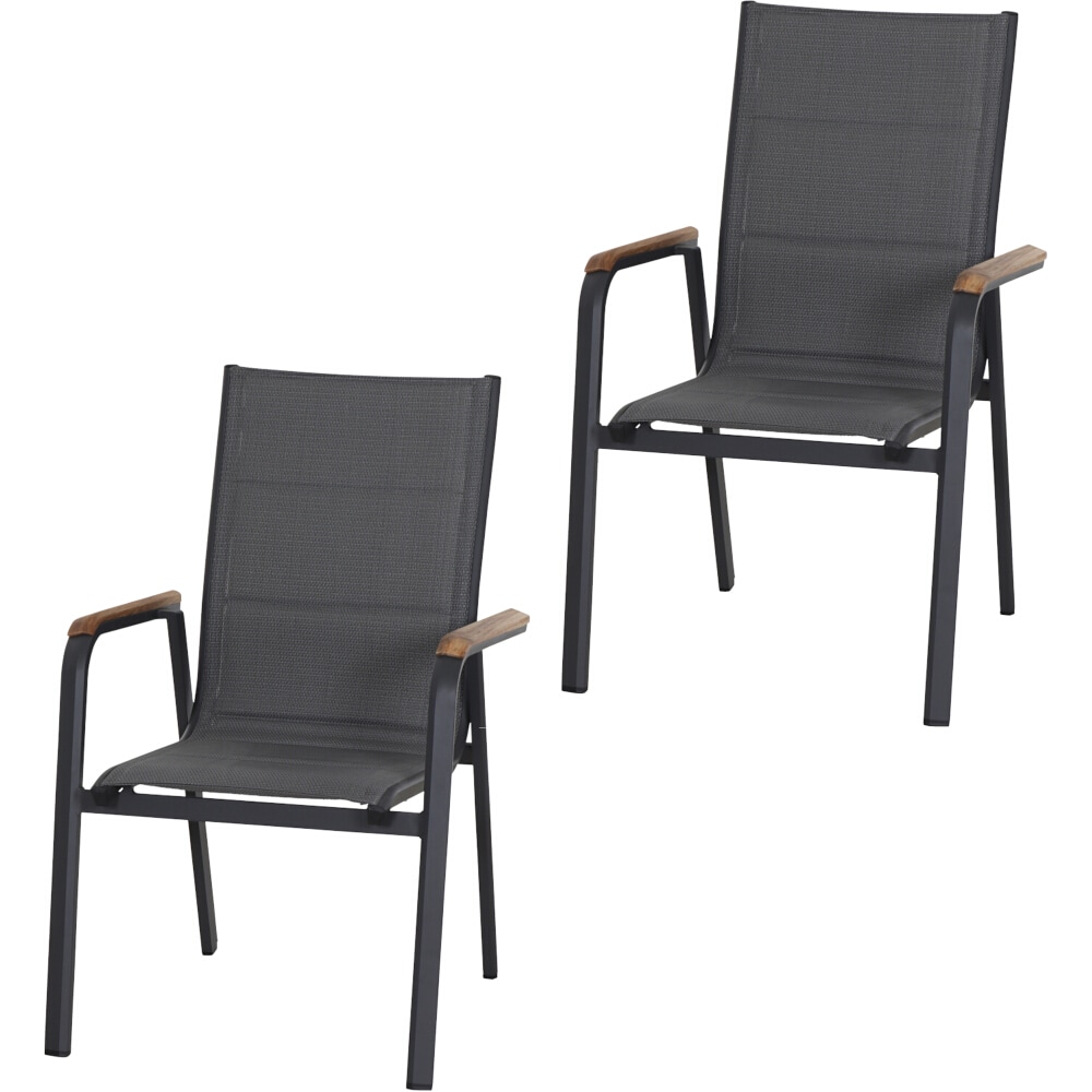 Siena Garden Tesoro Stapelsessel 2er Set