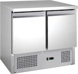 thumbnail of Gastro Mini-Kühltisch Kühlung Edelstahl 159L | 900x700x850mm | Kühltheke Profi