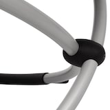 thumbnail of Tumbona geométrica de jardín acero gris taupe