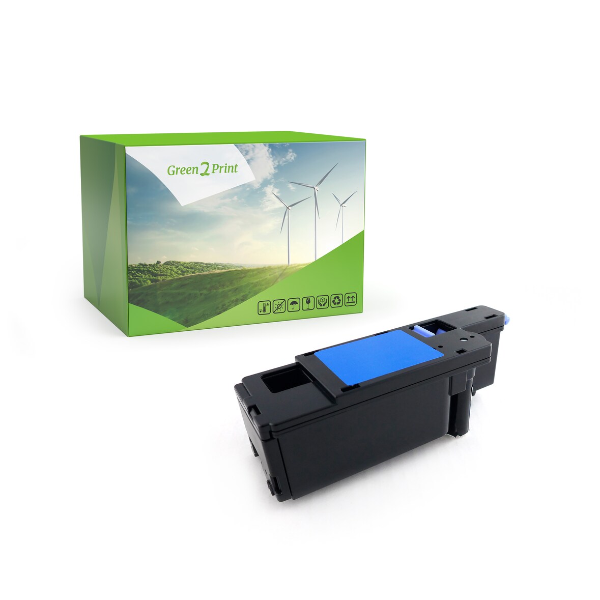 Green2Print Toner cyan ersetzt Dell 593-11129, DWGCP passend für Dell C1660W