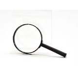 thumbnail of Vergrößerungsglas Lupe Leselupe Glaslinse 150 mm lang Ø 80 mm Handlupe Schwarz 1 Stück B-Ware