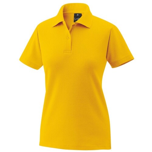 Damenpoloshirt Fb. gelb Gr. S : S : 65% Baumwolle 35% Polyester 220 g/m² : gelb