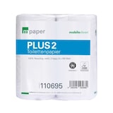 thumbnail of Cleanclub Toilettenpapier Basic 2-lagig - hochweiss - 8x250 Blatt 64 Rollen