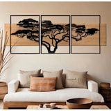 thumbnail of Painel de parede lagos ferro e madeira conjunto 3 peças cm 204x2x80 (72x2x80-60x2x80)