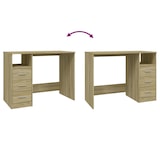 thumbnail of Scrivania con cassetti Rovere Sonoma 102x50x76 cm Modello Orion Comfort in derivati \u200b\u200bdel legno