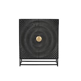 thumbnail of SIT Möbel ladekast | 4 deuren | massief zwart mango | goudkleurig metalen onderstel | B 75 x D 35 x H 90 cm