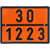 thumbnail of Einstoff-Warntafel für Kerosin, UN 30/1223, Stahl, 400x300 mm