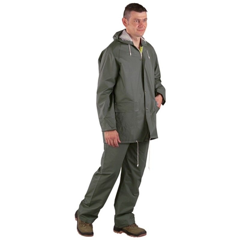 Coverguard - Grüne PVC-Regenjacke (10er-Pack) Grün Größe XL