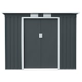 thumbnail of HATTORO P100 Metall Gerätehaus Geräteschuppen Garten Schuppen Gartenhaus Grau