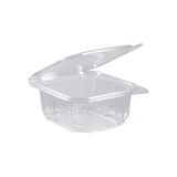 thumbnail of Barquettes avec couvercle attenant en PET 500 mL par 50