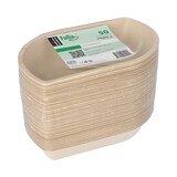 thumbnail of 50 Snacktrays Zuckerrohr 3,6 cm x 12,2 cm x 19,4 cm natur