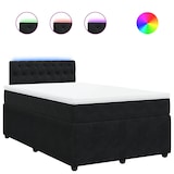 thumbnail of vidaXL Boxspringbett mit Matratze Schwarz 120x190 cm Samt
