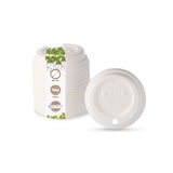 thumbnail of BIOZOYG 1000 Stück Einwegdeckel Ø 90mm kompostierbare Kaffeedeckel Pappdeckel für Kaffee To Go, Becherdeckel, weiß, biologisch abbaubar