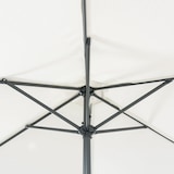 thumbnail of Guarda-sol de jardim redondo fixo, tecido 270 cm, alumínio, cor bege, 250 cm