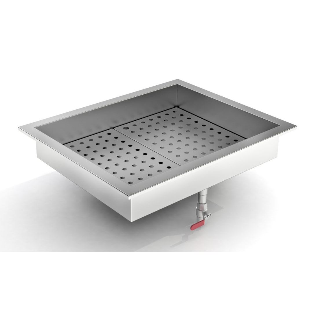 Combisteel Crushed-Eis Einbaubehälter GN 2/1 aus Edelstahl AISI 430