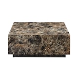 thumbnail of SalesFever Salontafel 90x90 cm | vierkant | MDF verijdeld in marmerlook | B 90 x D 90 x H 35 cm | Bruin