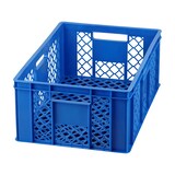 thumbnail of 4 Stück Bäckerkisten 600 x 400 x 320 mm + 1 Transportroller in Blau